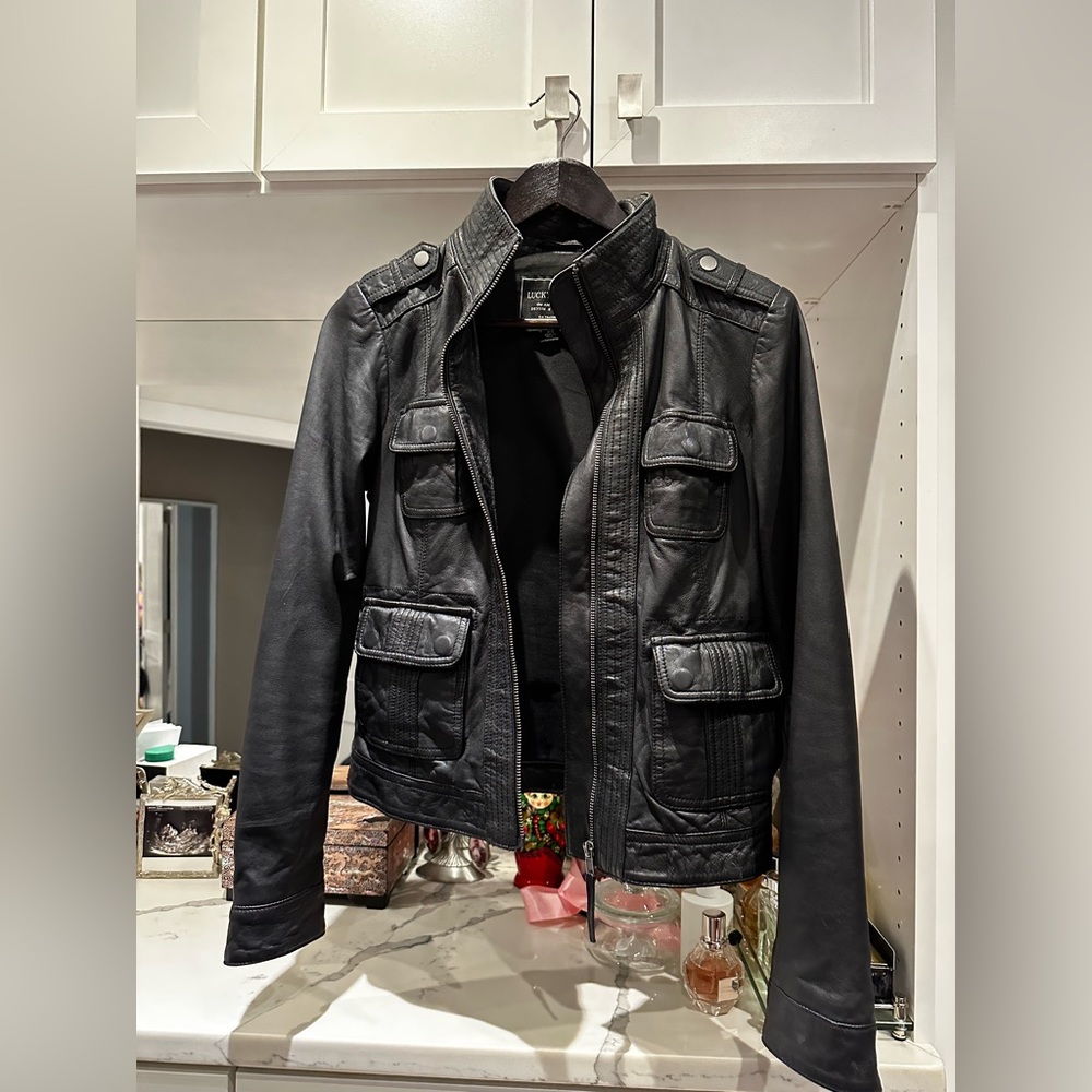 Lucky Brand Biker Leather Jacket